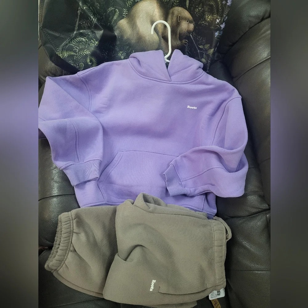 ROOTS womens Cloud Jogger And Hoodie Set Small - Picture 15 of 16